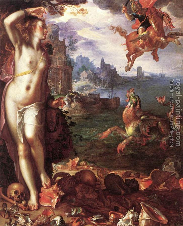Joachim Anthonisz Wtewael : Perseus and Andromeda